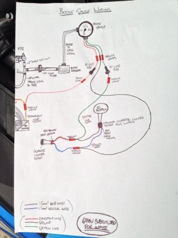 Boost Gauge Fitting and Wiring in Vent