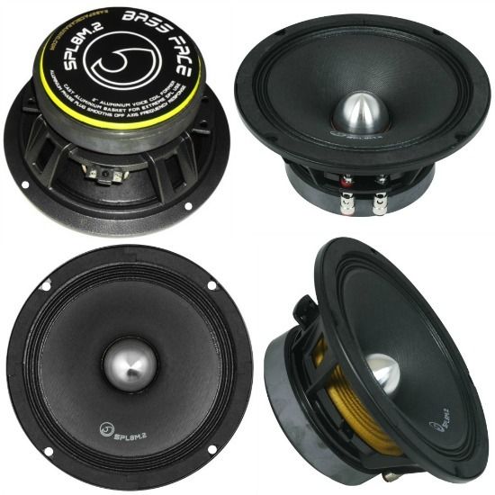 MEDIO BASSO MID-WOOFER WOOFER DA 20,00 CM 8 200 MM BASS FACE SPL8M.2 4 OHM DA 350 WATT RMS E 700 WATT MAX X SPL DIFFUSORE X VOCE PORTE PORTIERE AUTO CASA DISCO DJ