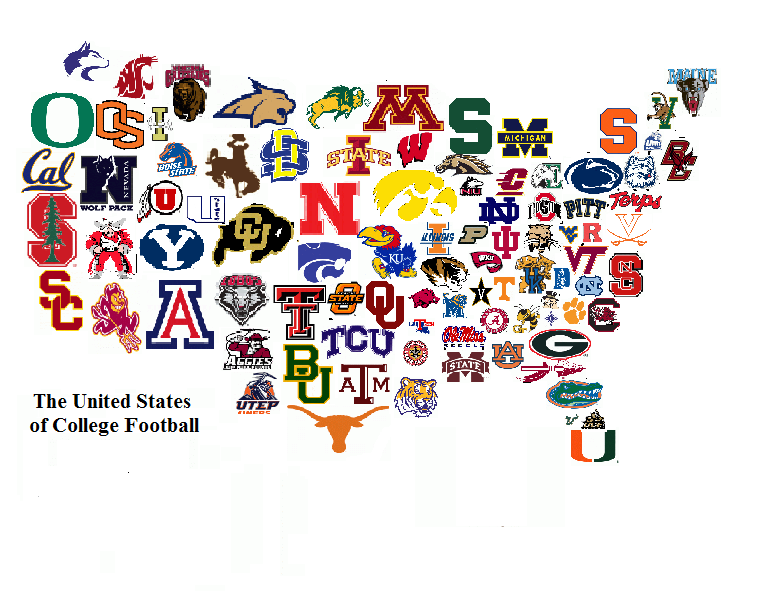 The United States of College Football - Concepts - Chris Creamer's ...