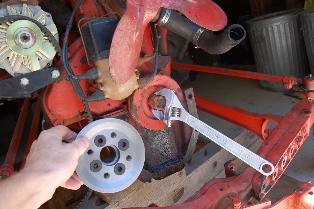 pulley off engine