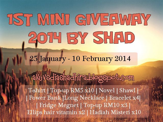 1st Mini Giveaway 2014 by Shad