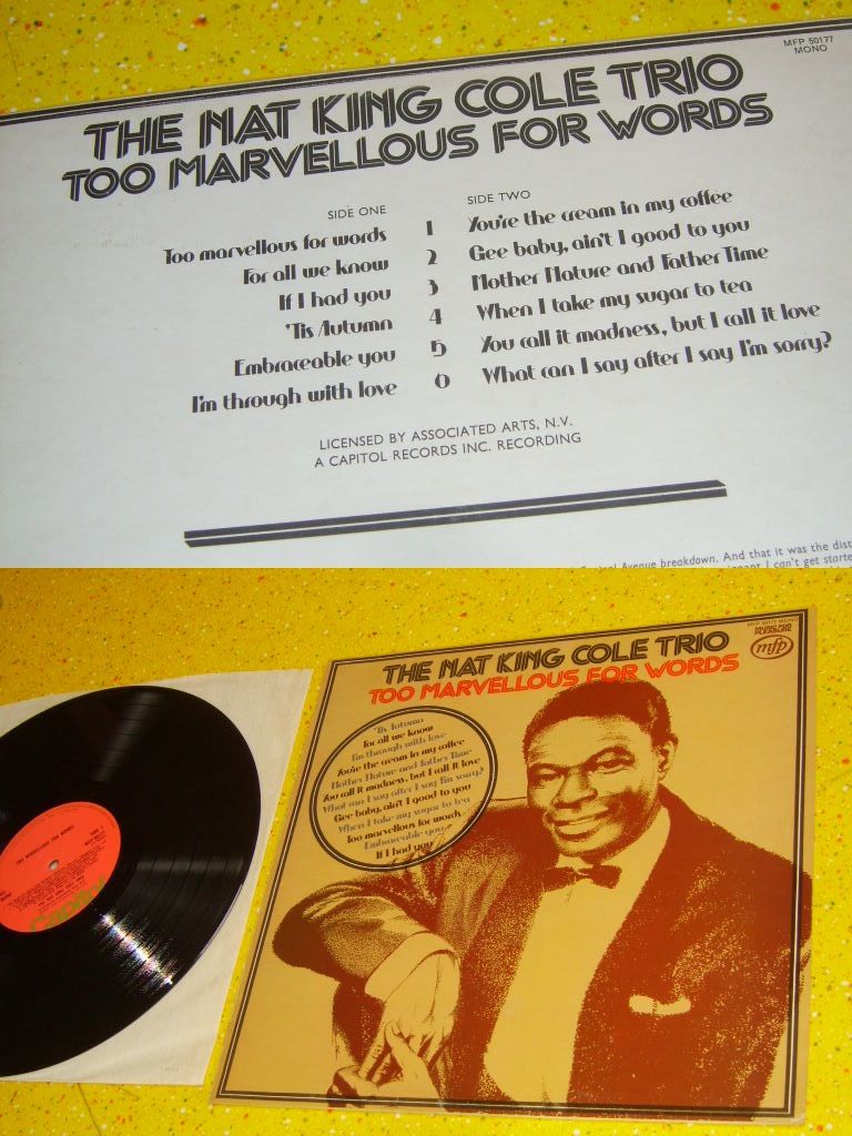 Too Marvellous For Words - Nat King Cole