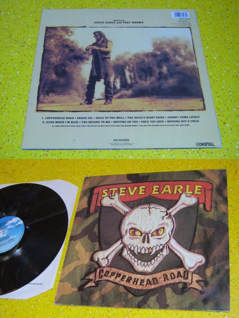 Steve Earle Copperhead Road Records, Vinyl and CDs Hard to Find and