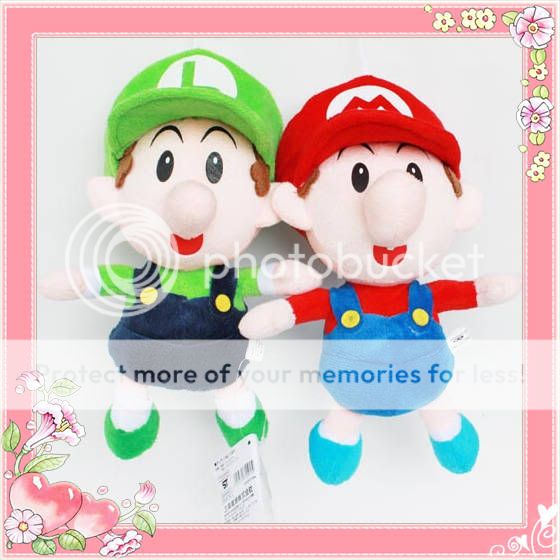   Sport Collectible 2 Baby Super Mario Plush Toy 22cm Luigi Teddy