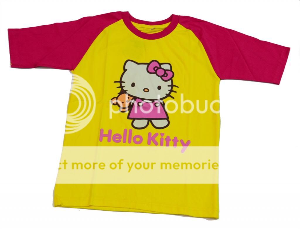 New Baby Toddler Kids Girls T Shirt Clothes Pink "Kitty" Summer Softball Design